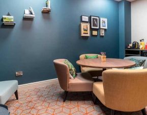 private work space ideal for coworking or working online at Hilton Garden Inn London Heathrow Airport.