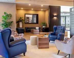 Elegant lobby workspace at the DoubleTree by Hilton Brescia.