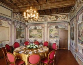 Hotel workspace in an elegant room at the Grand Hotel Villa Torretta Milan Sesto, Curio Collection.