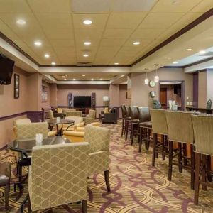 Comfortable lounge area ideal for coworking at DoubleTree by Hilton Hotel Downtown Wilmington - Legal District.