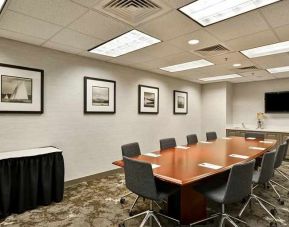 professional meeting room at Homewood Suites by Hilton Oakland-Waterfront.