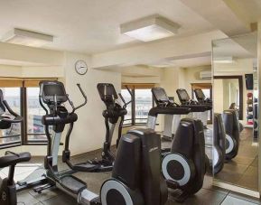 well equipped fitness center at Hilton Rosemont/Chicago O'Hare.