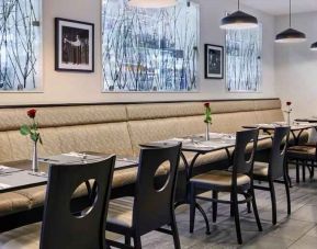 Restaurant area perfect for co-working at the Hilton Garden Inn Dublin Custom House.