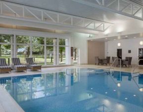 Relaxing indoor pool at the Hilton Belfast Templepatrick Golf & Country Club.