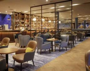 Elegant dining area perfect for co-working at the Hilton Dublin Airport.