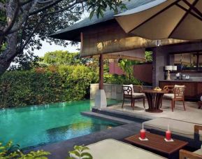 Beautiful villa with private pool at the Hilton Bali Resort.