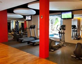 Fitness center at the Hilton Bali Resort.