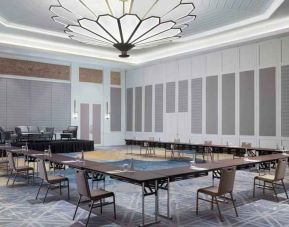 Large meeting room with u shape table at the Hilton Bali Resort.