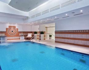 Relaxing indoor pool at the Hilton Munich Park.