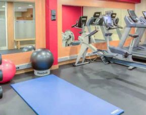 Fitness center at the Hilton Strasbourg.