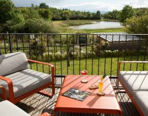 Beautiful outdoor terrace at the DoubleTree by Hilton Lyon Eurexpo.