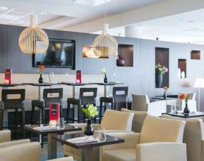 Dining area at the Hampton by Hilton Amsterdam Airport Schiphol.