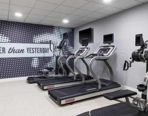 well equipped fitness center at Hampton by Hilton Torquay.