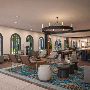 Comfortable hotel workspace at the Estancia del Norte San Antonio, Tapestry Collection.