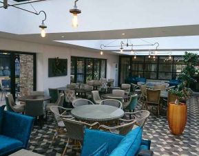 spacious lounge and coworking space at DoubleTree by Hilton York.