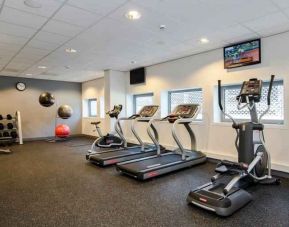 Fully equipped fitness center at the Hampton by Hilton Amsterdam Arena Boulevard.