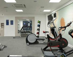 well equipped fitness center at Hampton by Hilton Leeds City Centre.