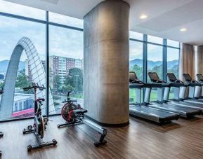 well equipped fitness center at Hilton Bogota Corferias.