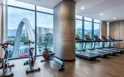 well equipped fitness center at Hilton Bogota Corferias.