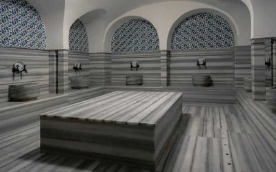 relaxing turkish bath and spa area at DoubleTree by Hilton Bodrum Isil Club Resort.