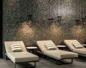Relaxing spa area at the Hilton Amsterdam Airport Schiphol.