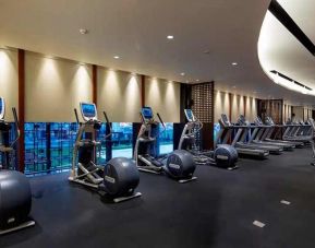 well equipped fitness center at Hilton Istanbul Bomonti Hotel & Conference Center.