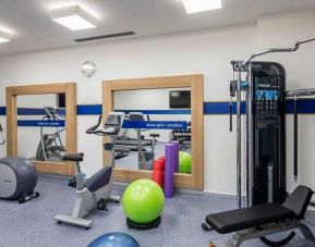 well oequipped fitness center at Hampton by Hilton Istanbul Zeytinburnu.