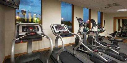 Fitness center at the Hilton Garden Inn Monterrey Airport, Nuevo Leon, Mexico.