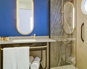 spacious and clean king bathroom at Casa Alberola Alicante, Curio Collection by Hilton.