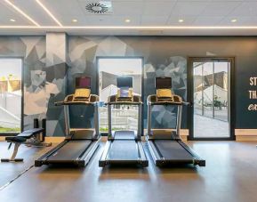 well equipped fitness center at Hampton by Hilton Alcobendas Madrid.