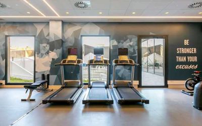 well equipped fitness center at Hampton by Hilton Alcobendas Madrid.