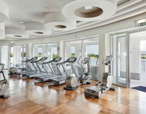 Fitness center with treadmills at the Conrad Algarve.