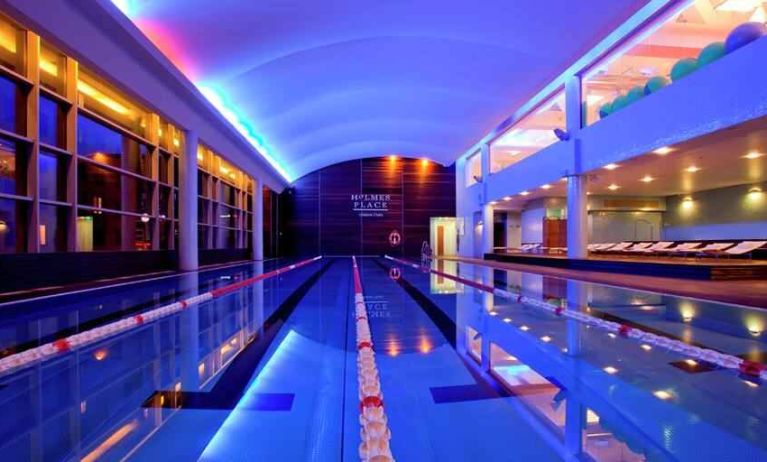 Indoor swimming pool at the Hilton Warsaw City.