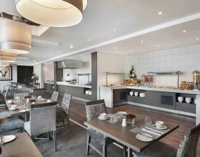Dining area suitable for co-working at the Legend Hotel Lagos Airport, Curio Collection by Hilton.