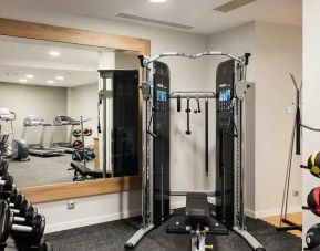 well equipped fitness center at Hilton Garden Inn Bucharest Old Town.