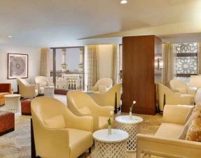 Comfortable seating area at the Conrad Makkah.