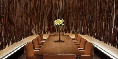 Small meeting room at the Hilton Makkah Convention Hotel.