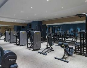 well equipped fitness center at Hilton Astana.