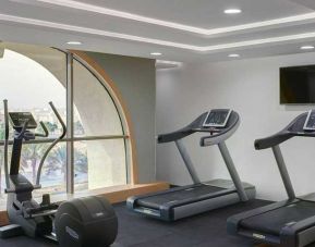 well equipped fitness center at DoubleTree by Hilton Riyadh - Al Muroj Business Gate.