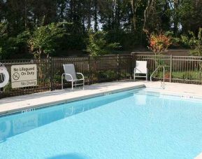 Big outdoor pool at Hampton Inn & Suites Lebanon.