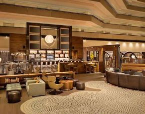 Elegant dining area suitable for co-working at the Hyatt Regency San Francisco.