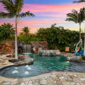 Beautiful outdoor pool at Embassy Suites by Hilton Oahu Kapolei.
