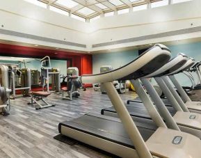 well equipped fitness center at Hilton Alexandria Green Plaza.