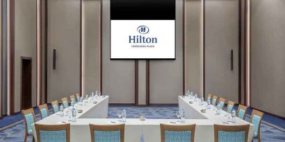 professional meeting room at Hilton Hurghada Plaza.
