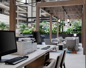 fully-equipped business center with computer, internet, and printer at Embassy Suites by Hilton San Rafael Marin County.