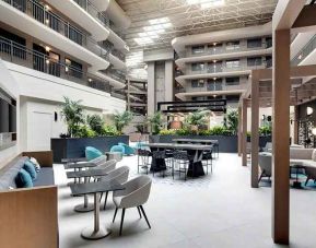 coworking space with a lot of natural light at Embassy Suites by Hilton San Rafael Marin County.