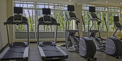 well equipped fitness center at Hilton Garden Inn Guatemala City.