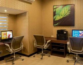 dedicated business center with PC, internet, printer and work station at Hilton Garden Inn Guatemala City.