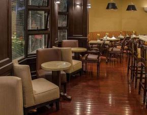 comfortable restaurant and coworking space at Hilton Garden Inn Guatemala City.