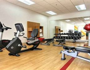 Well equipped fitness center at Wyndham Omaha.